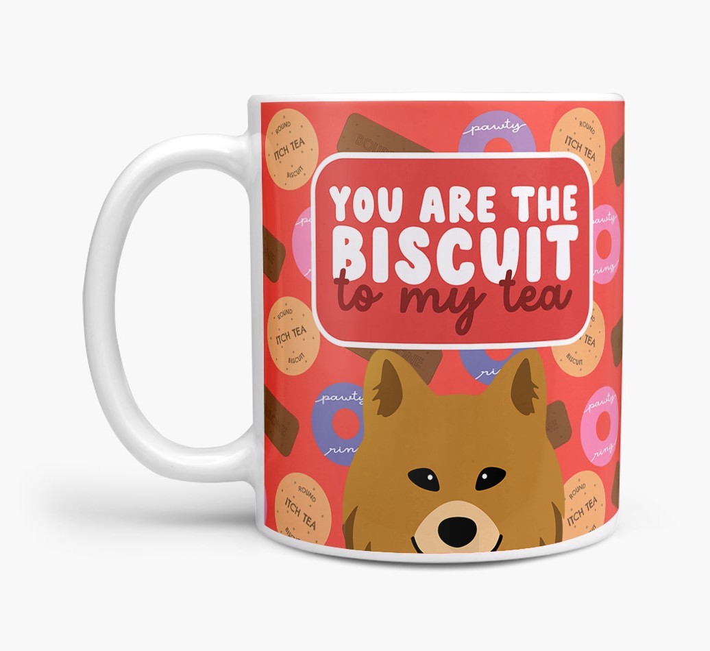 Biscuit To My Tea: Personalised {breedFullName} Mug