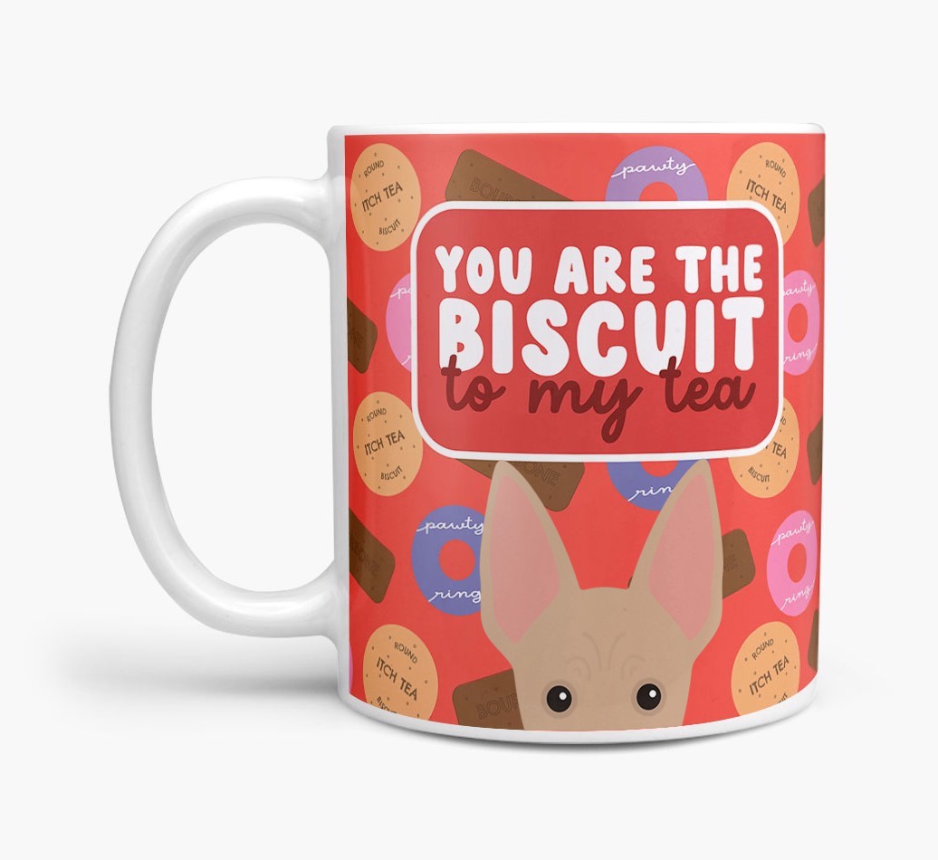 Biscuit To My Tea: Personalised {breedFullName} Mug