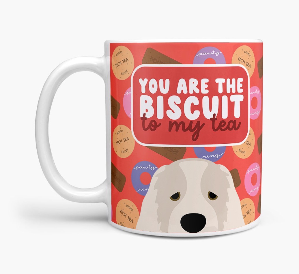 Biscuit To My Tea: Personalised {breedFullName} Mug