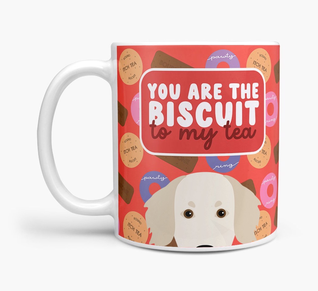 Biscuit To My Tea: Personalised {breedFullName} Mug
