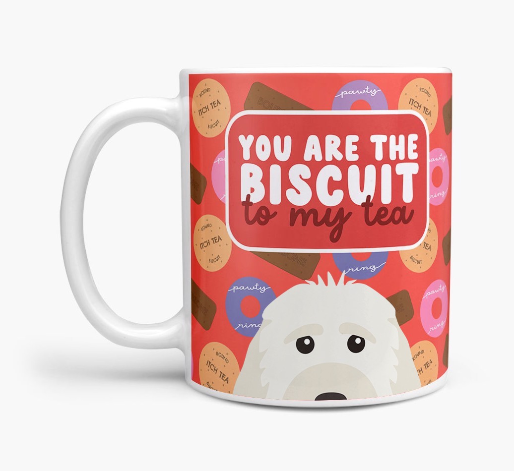 Biscuit To My Tea: Personalised {breedFullName} Mug