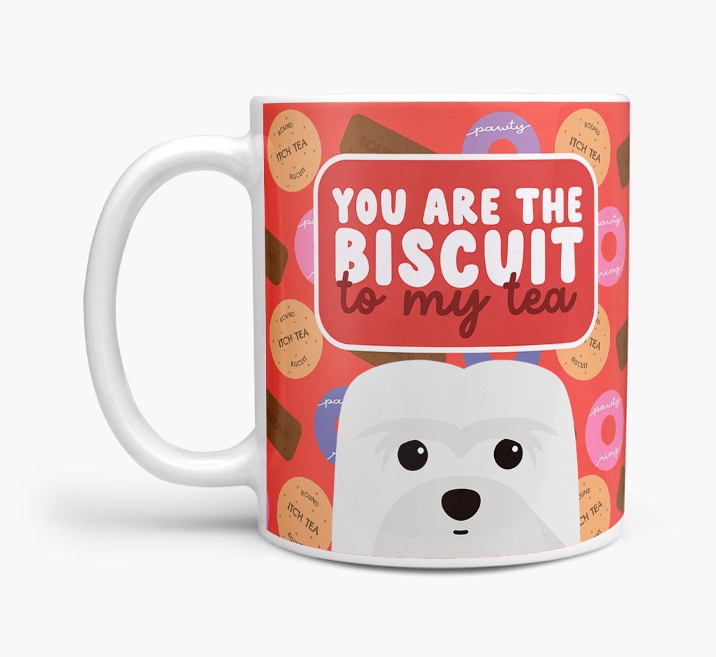Biscuit To My Tea: Personalised {breedFullName} Mug