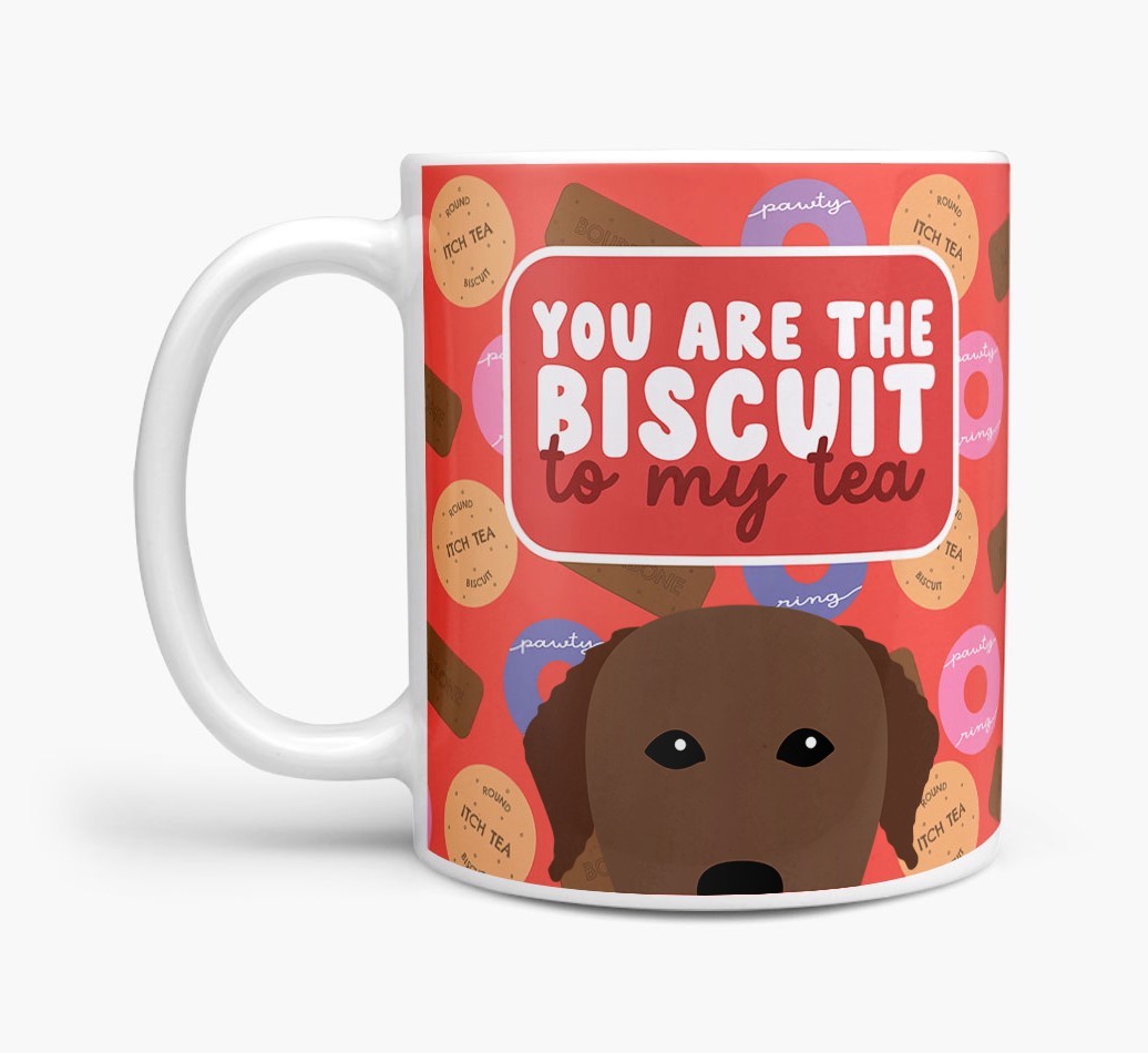 Biscuit To My Tea: Personalised {breedFullName} Mug