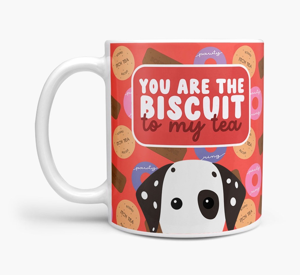 Biscuit To My Tea: Personalised {breedFullName} Mug