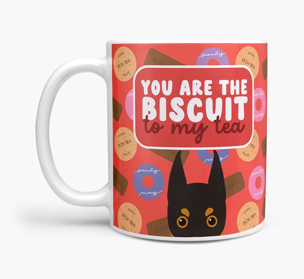 Biscuit To My Tea: Personalised {breedFullName} Mug