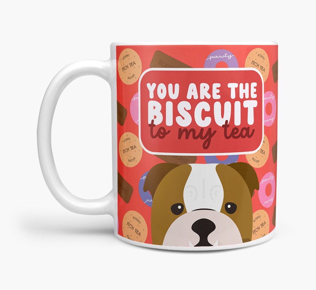 Biscuit To My Tea: Personalised {breedFullName} Mug