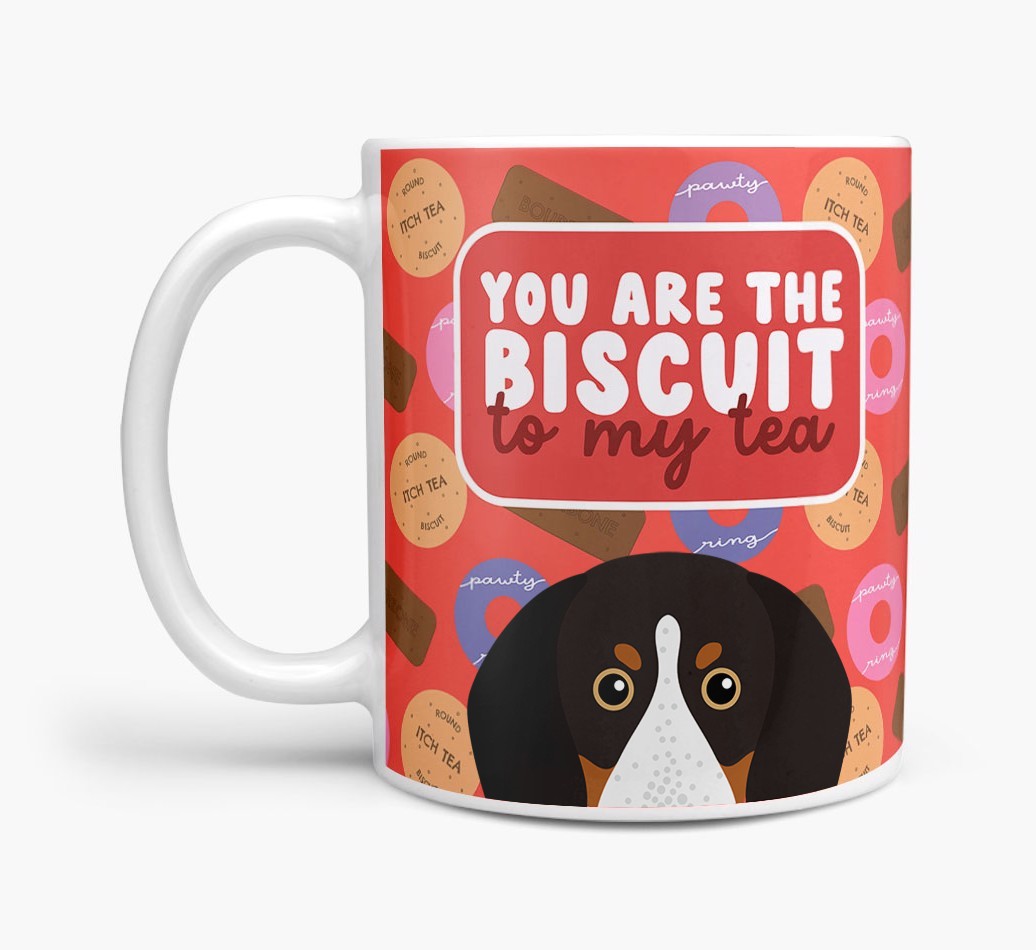 Biscuit To My Tea: Personalised {breedFullName} Mug