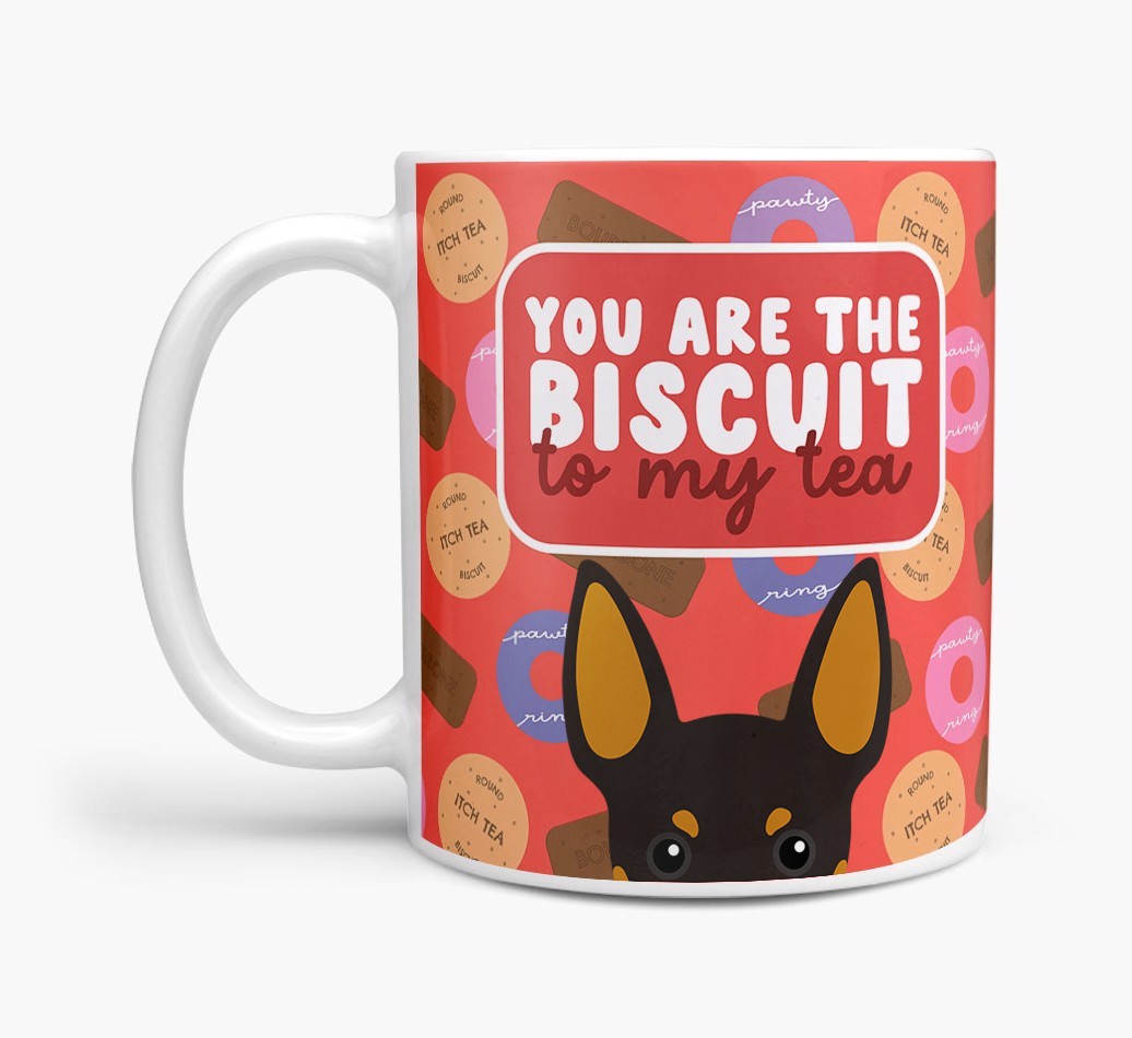 Biscuit To My Tea: Personalised {breedFullName} Mug