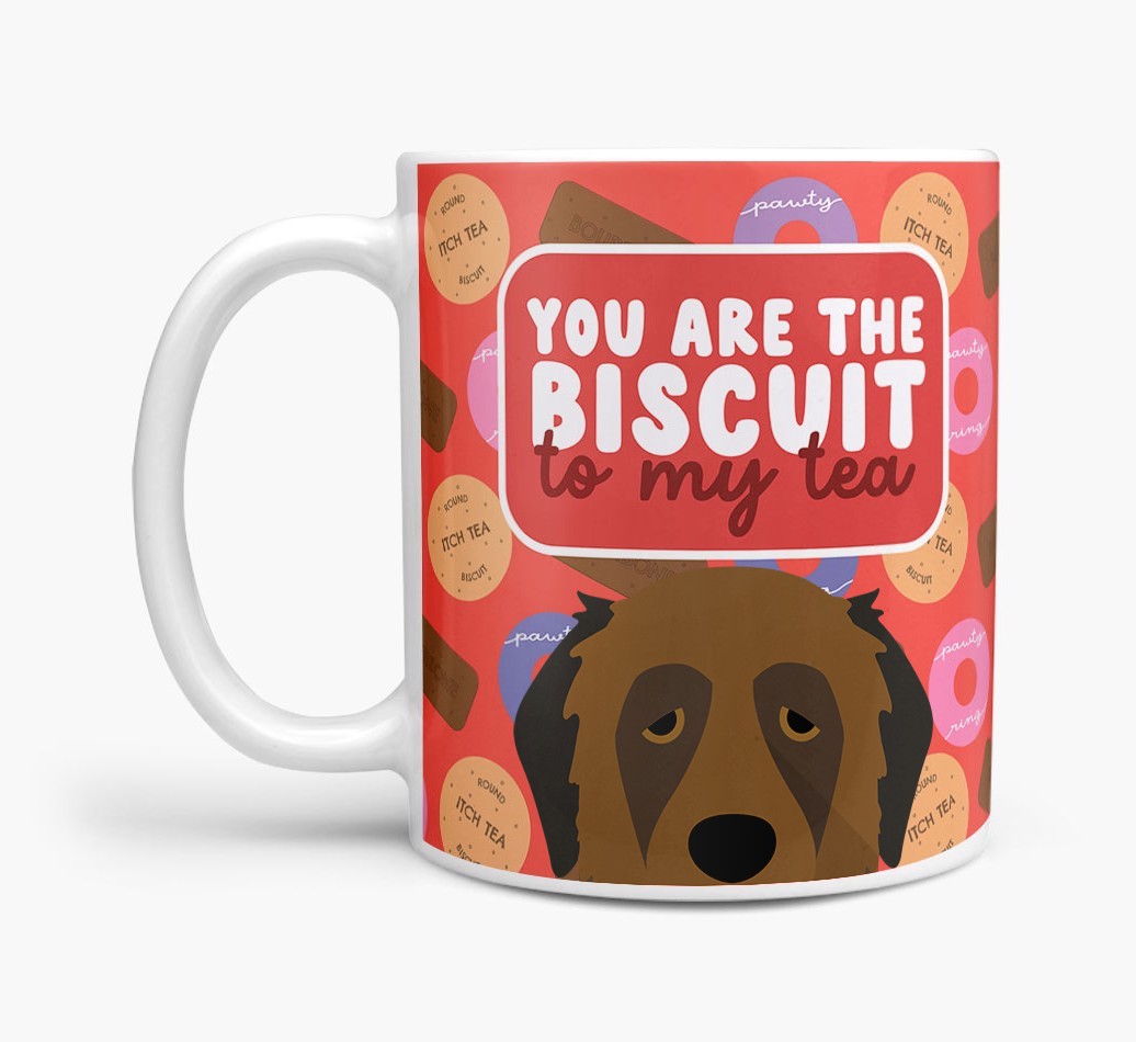 Biscuit To My Tea: Personalised {breedFullName} Mug