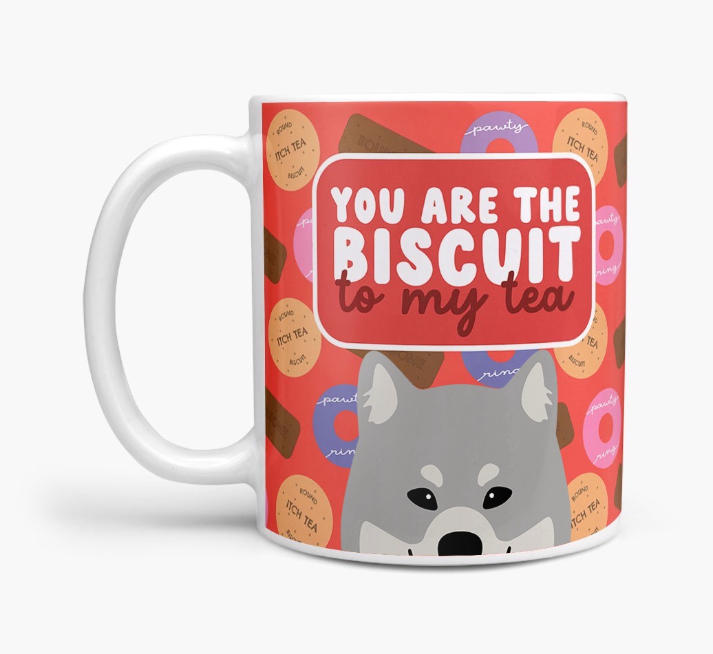 Biscuit To My Tea: Personalised {breedFullName} Mug
