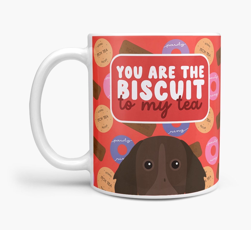 Biscuit To My Tea: Personalised {breedFullName} Mug