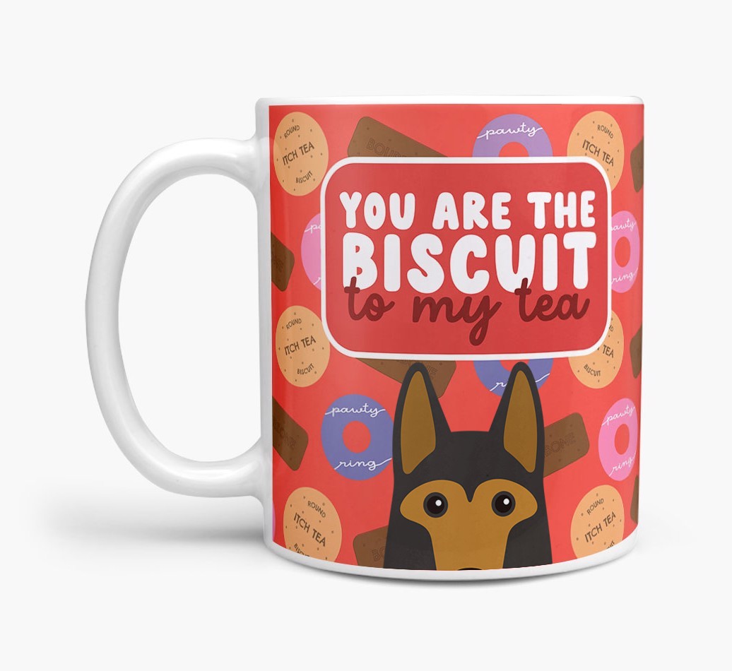 Biscuit To My Tea: Personalised {breedFullName} Mug