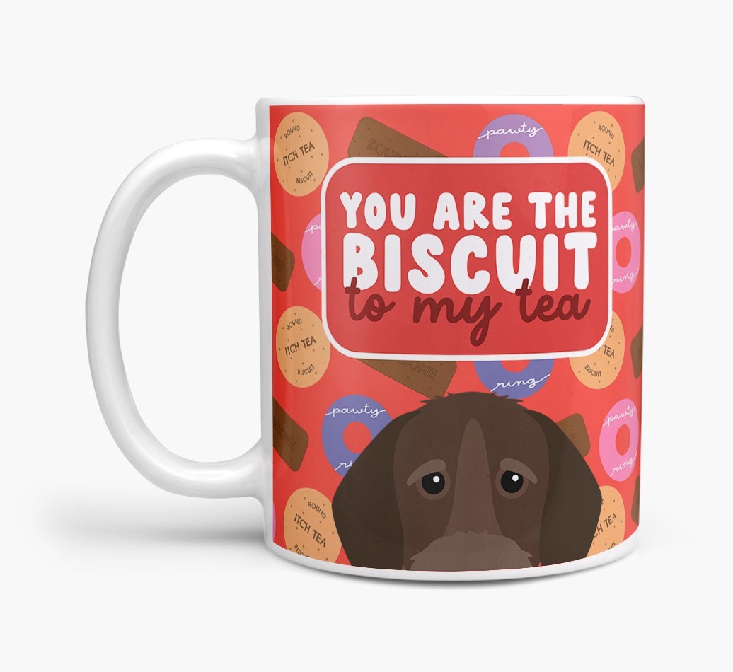 Biscuit To My Tea: Personalised {breedFullName} Mug