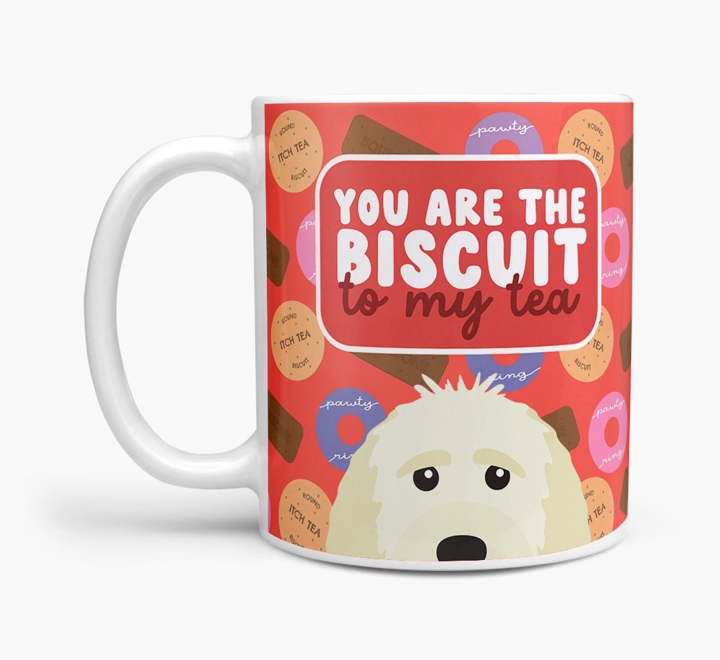 Biscuit To My Tea: Personalised {breedFullName} Mug