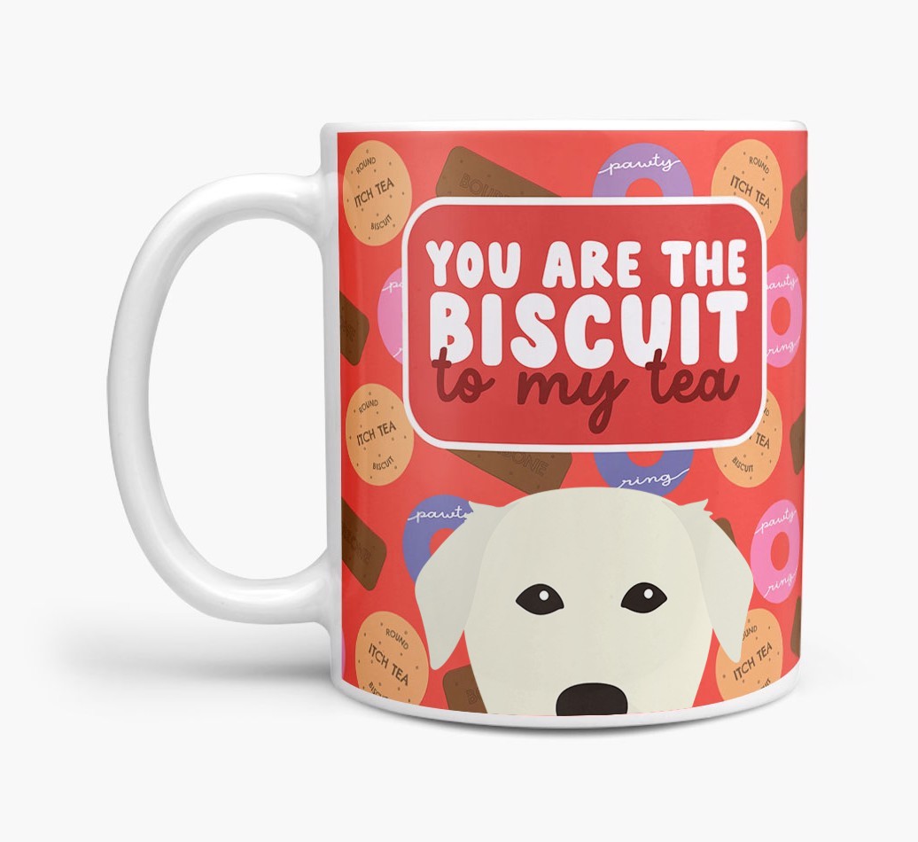 Biscuit To My Tea: Personalised {breedFullName} Mug