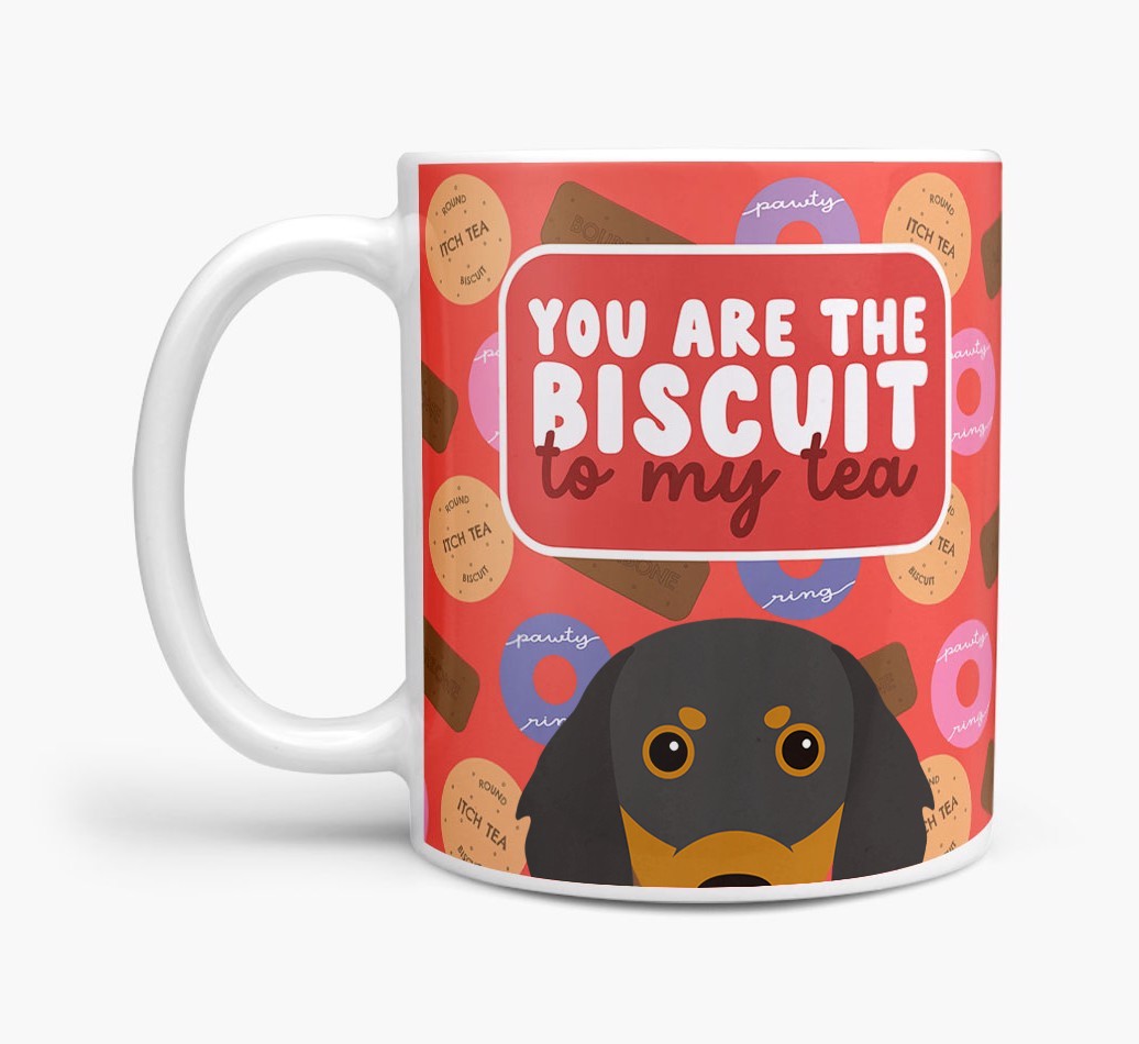 Biscuit To My Tea: Personalised {breedFullName} Mug