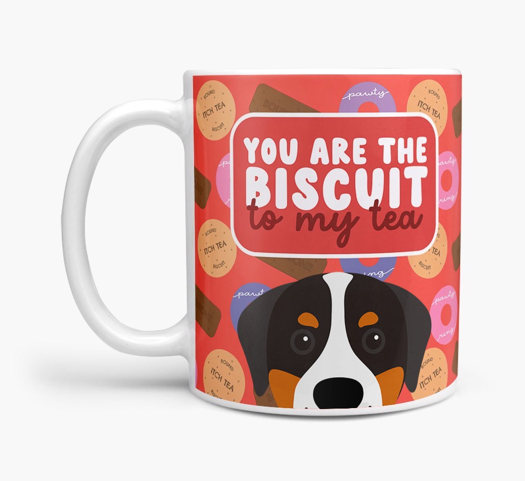 Biscuit To My Tea: Personalised {breedFullName} Mug