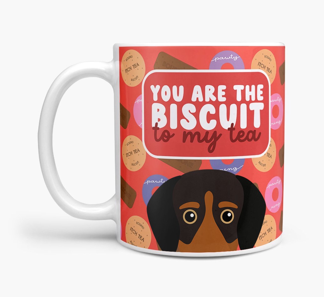 Biscuit To My Tea: Personalised {breedFullName} Mug