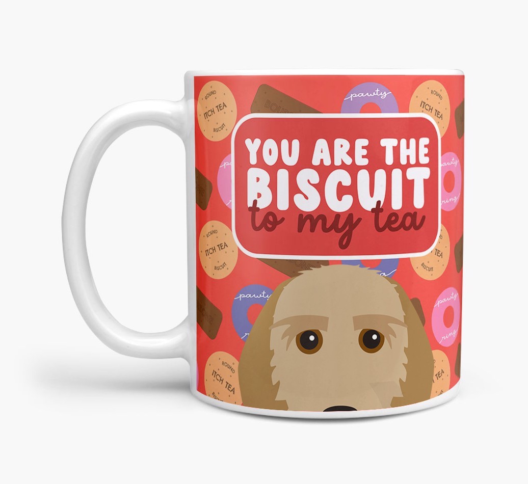 Biscuit To My Tea: Personalised {breedFullName} Mug