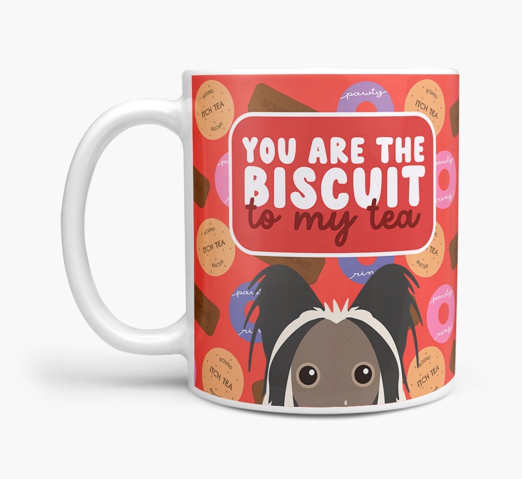 Biscuit To My Tea: Personalised {breedFullName} Mug