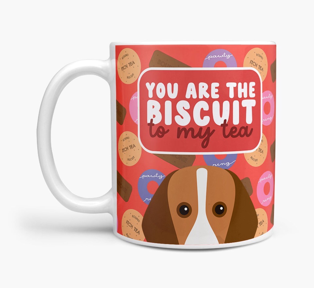 Biscuit To My Tea: Personalised {breedFullName} Mug