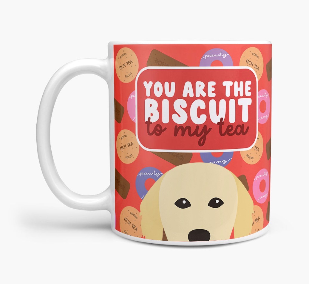 Biscuit To My Tea: Personalised {breedFullName} Mug