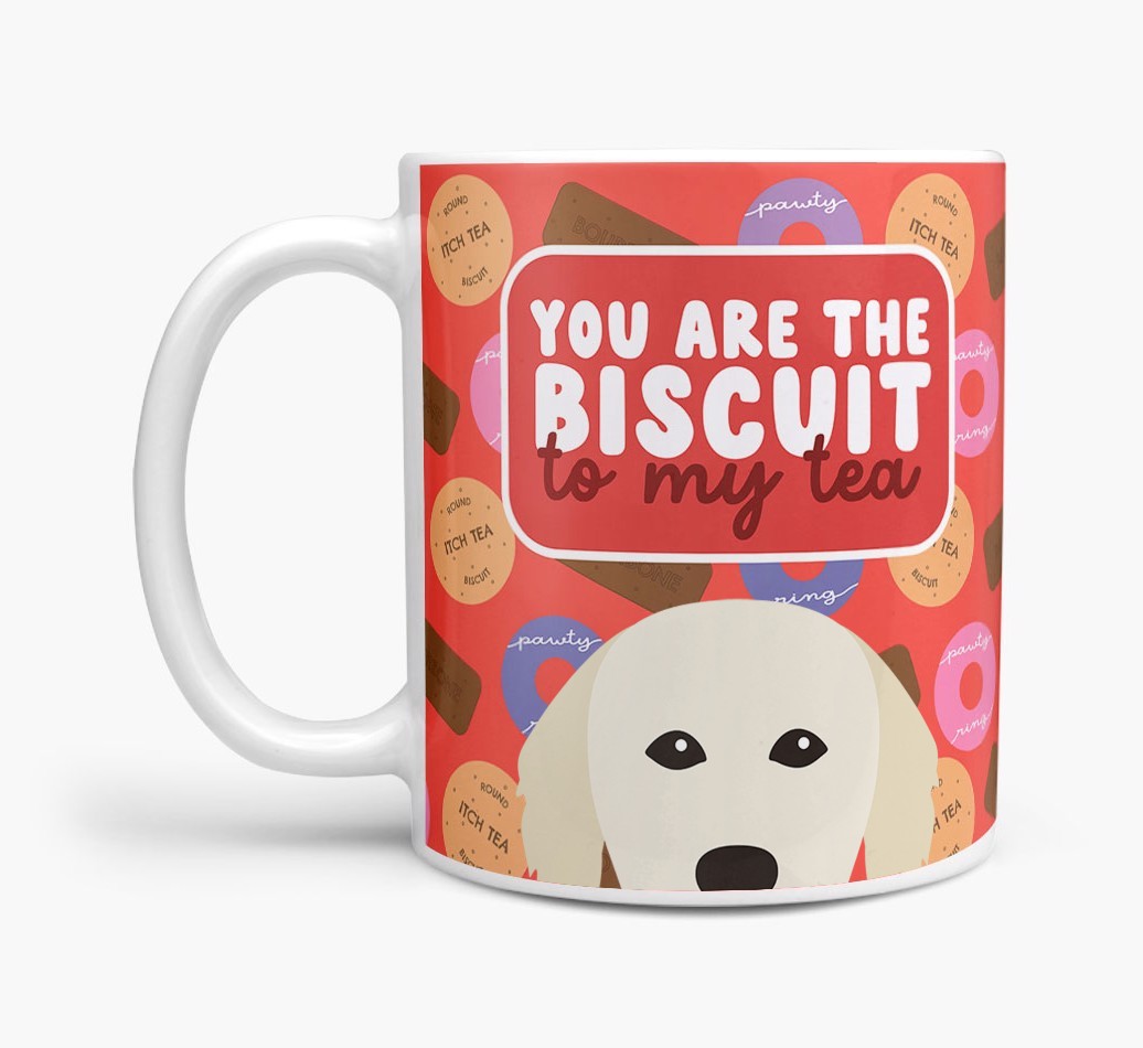 Biscuit To My Tea: Personalised {breedFullName} Mug