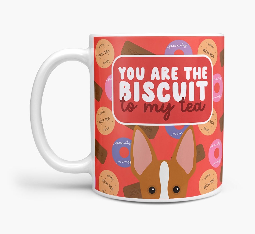 Biscuit To My Tea: Personalised {breedFullName} Mug