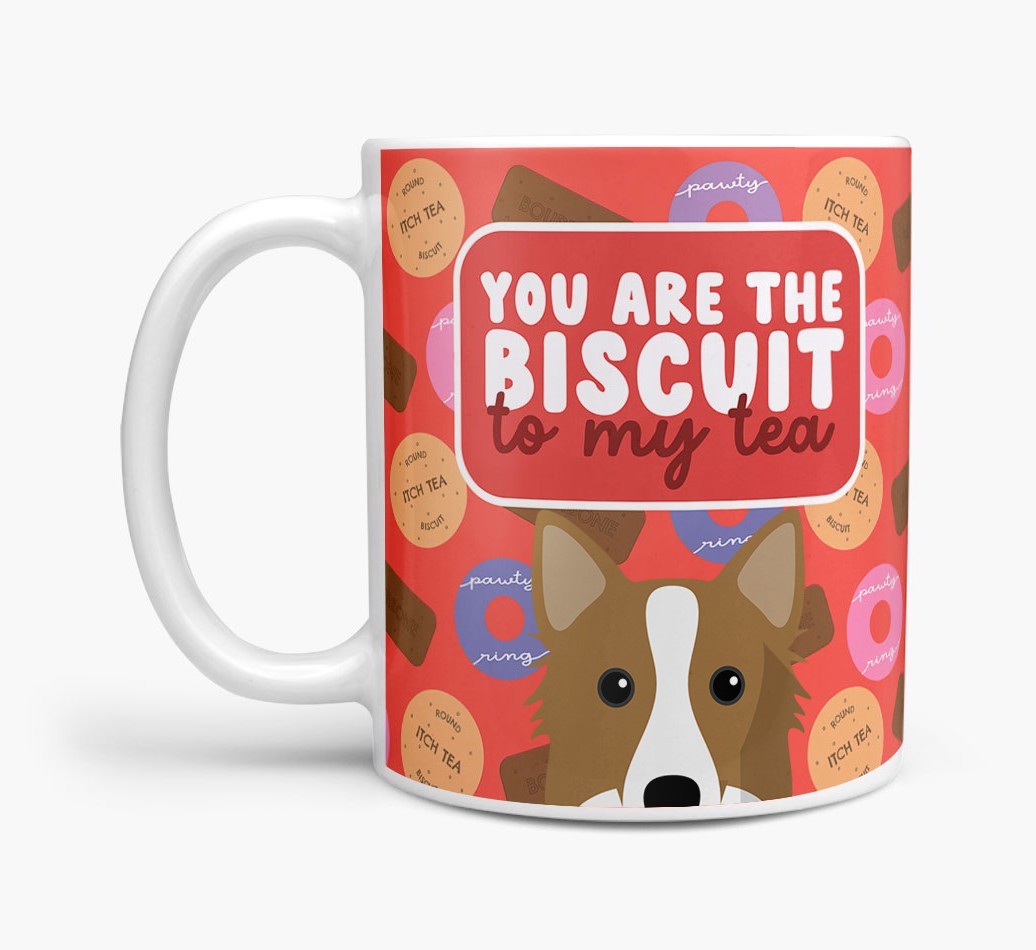 Biscuit To My Tea: Personalised {breedFullName} Mug