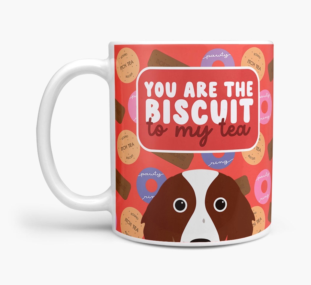 Biscuit To My Tea: Personalised {breedFullName} Mug