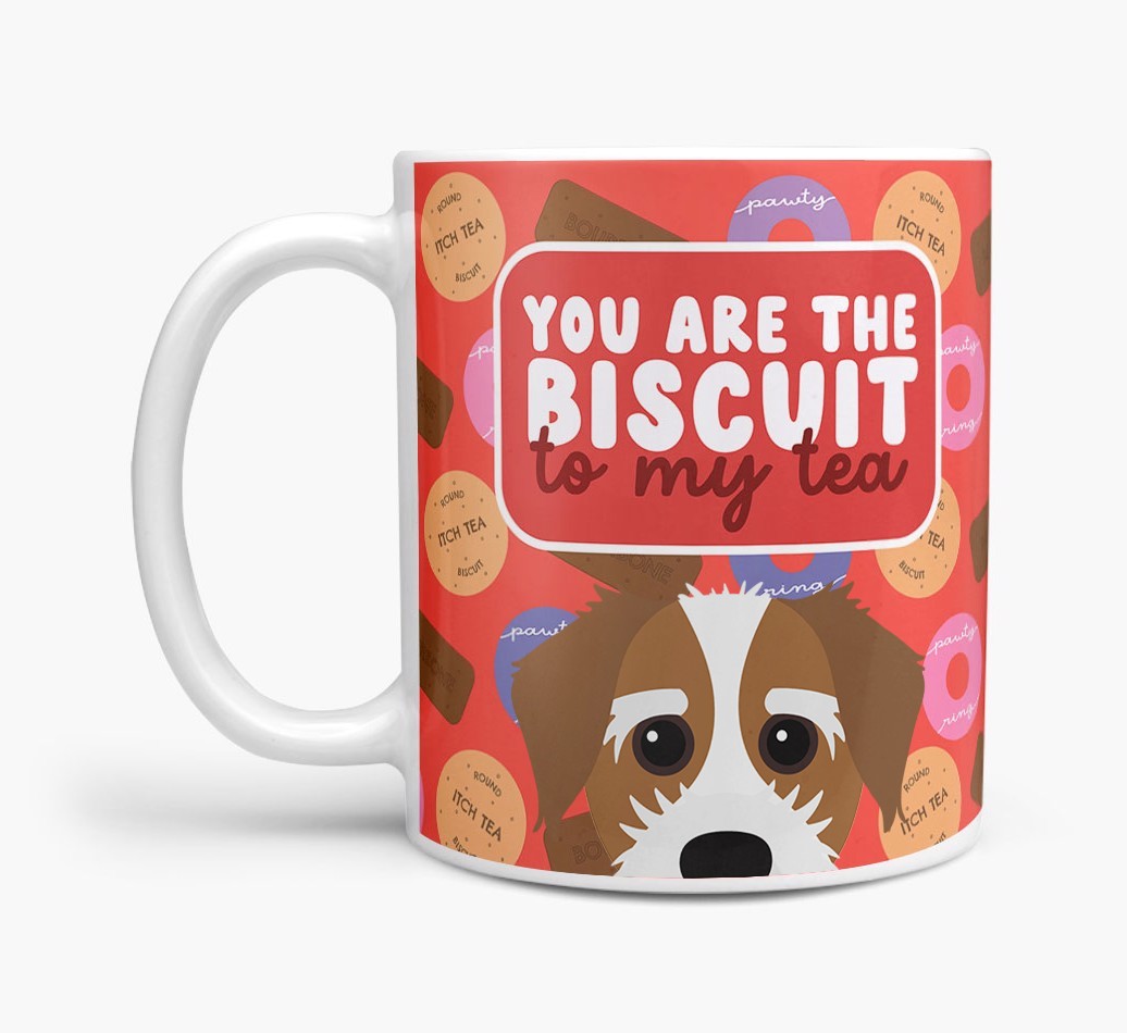 Biscuit To My Tea: Personalised {breedFullName} Mug