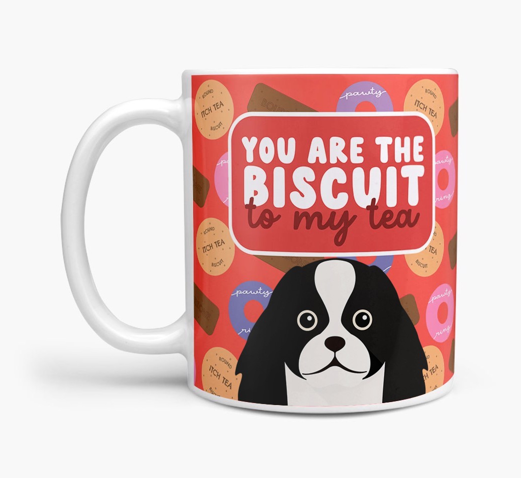Biscuit To My Tea: Personalised {breedFullName} Mug