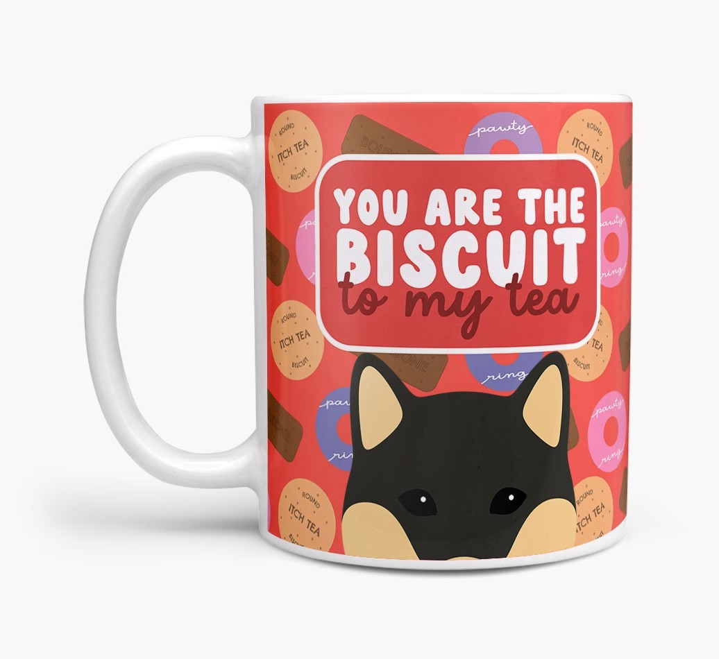 Biscuit To My Tea: Personalised {breedFullName} Mug