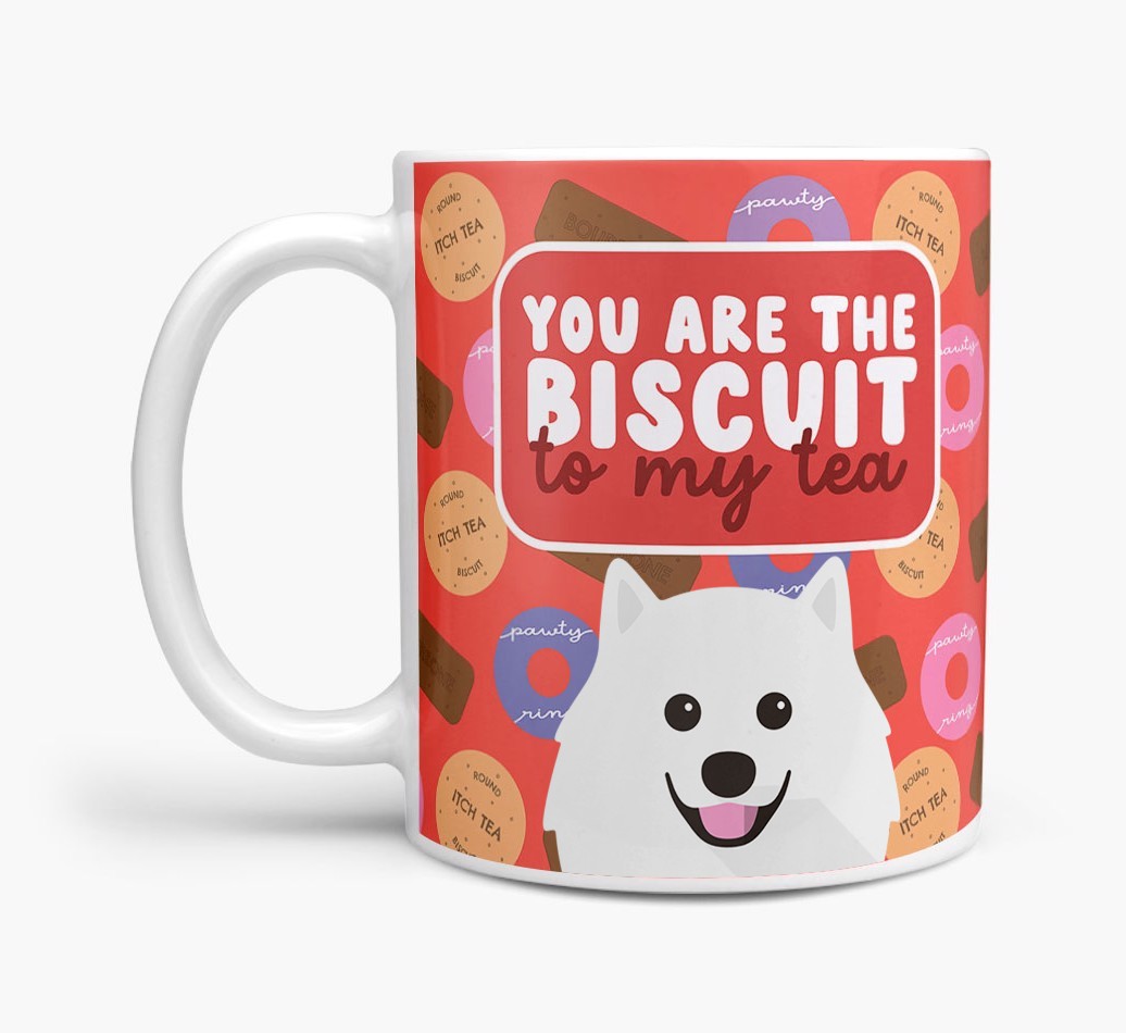 Biscuit To My Tea: Personalised {breedFullName} Mug