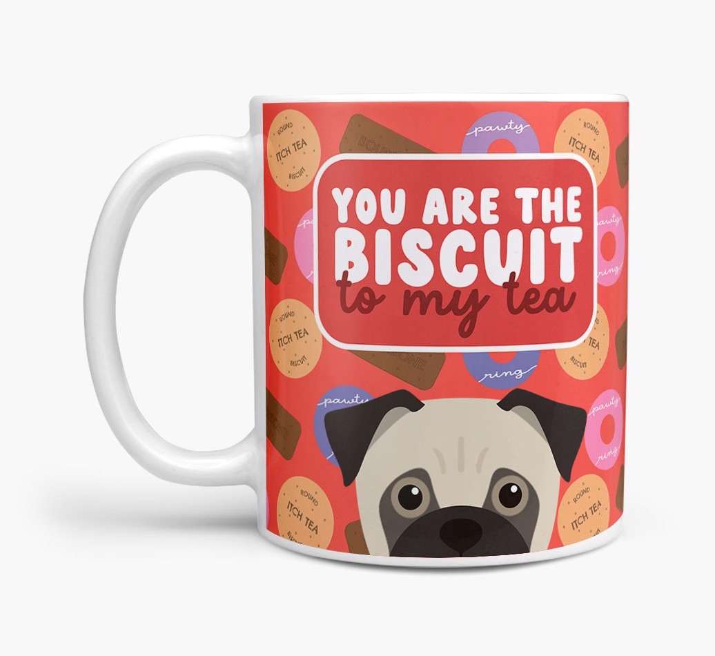 Biscuit To My Tea: Personalised {breedFullName} Mug
