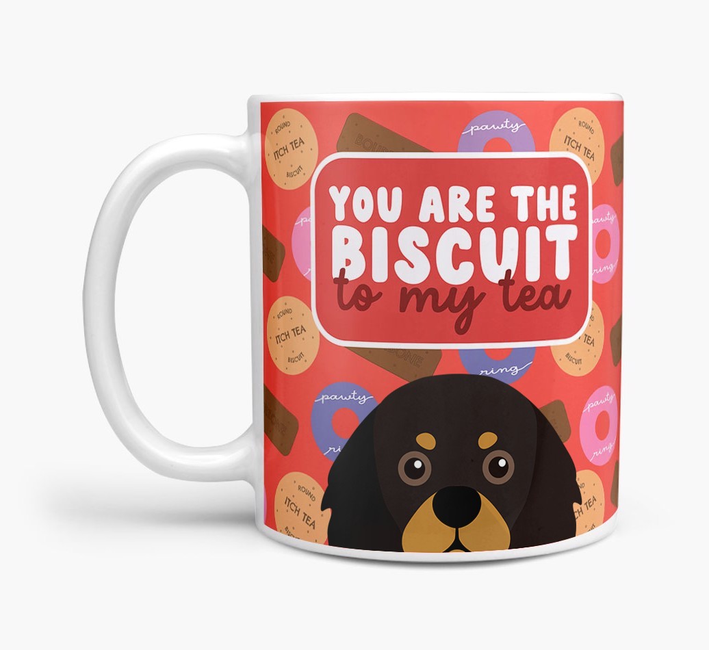 Biscuit To My Tea: Personalised {breedFullName} Mug