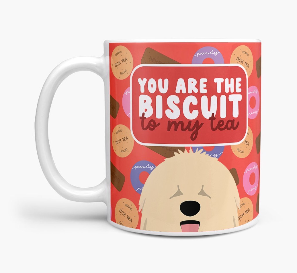 Biscuit To My Tea: Personalised {breedFullName} Mug
