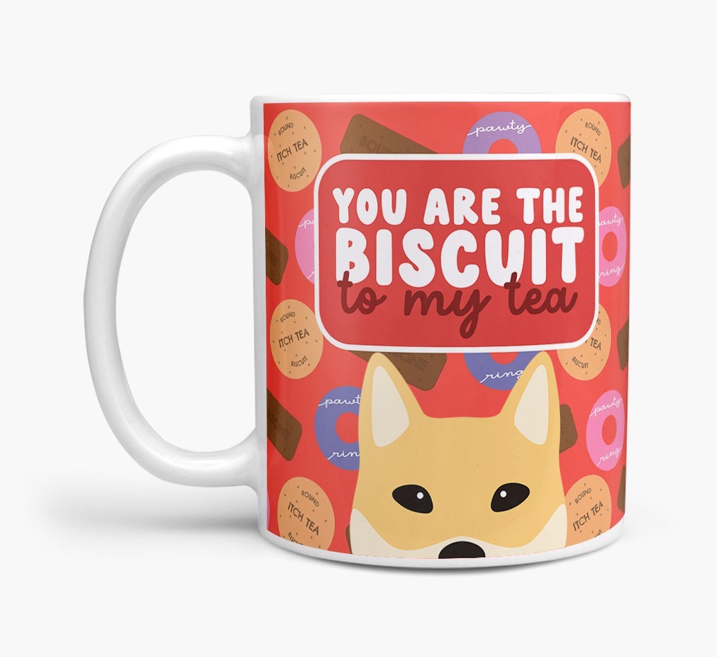 Biscuit To My Tea: Personalised {breedFullName} Mug
