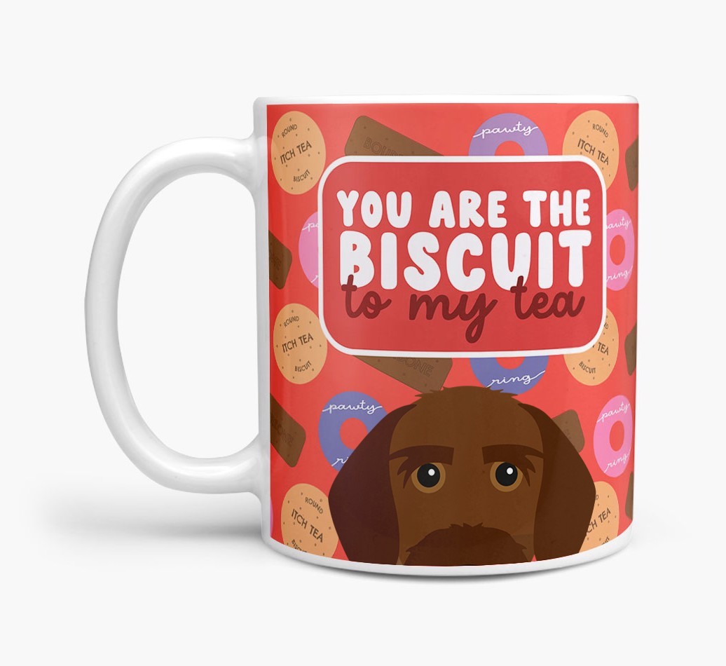 Biscuit To My Tea: Personalised {breedFullName} Mug