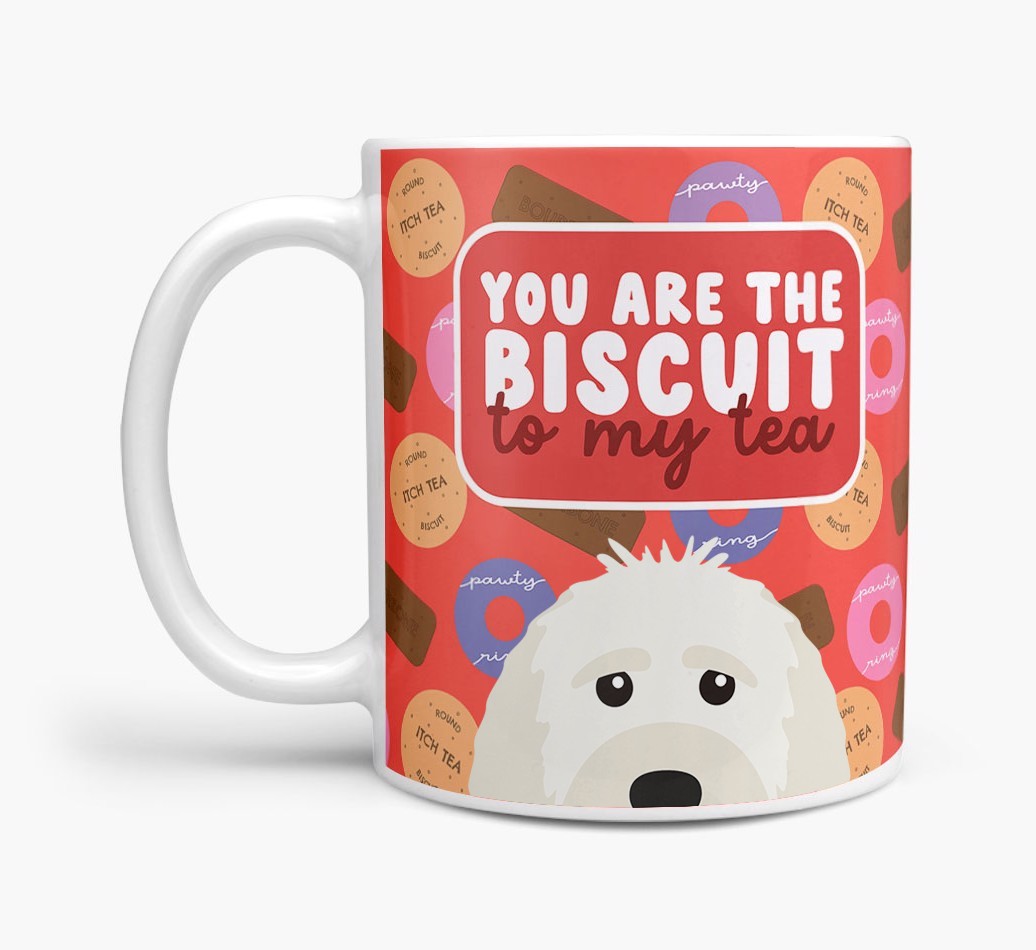 Biscuit To My Tea: Personalised {breedFullName} Mug