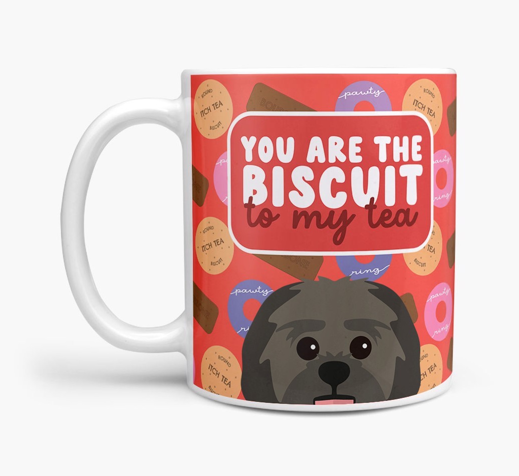 Biscuit To My Tea: Personalised {breedFullName} Mug