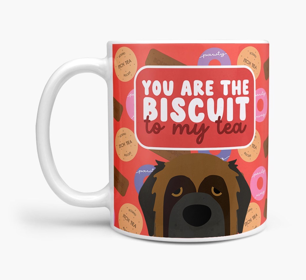 Biscuit To My Tea: Personalised {breedFullName} Mug