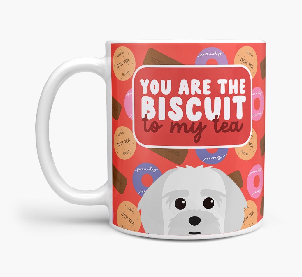 Biscuit To My Tea: Personalised {breedFullName} Mug