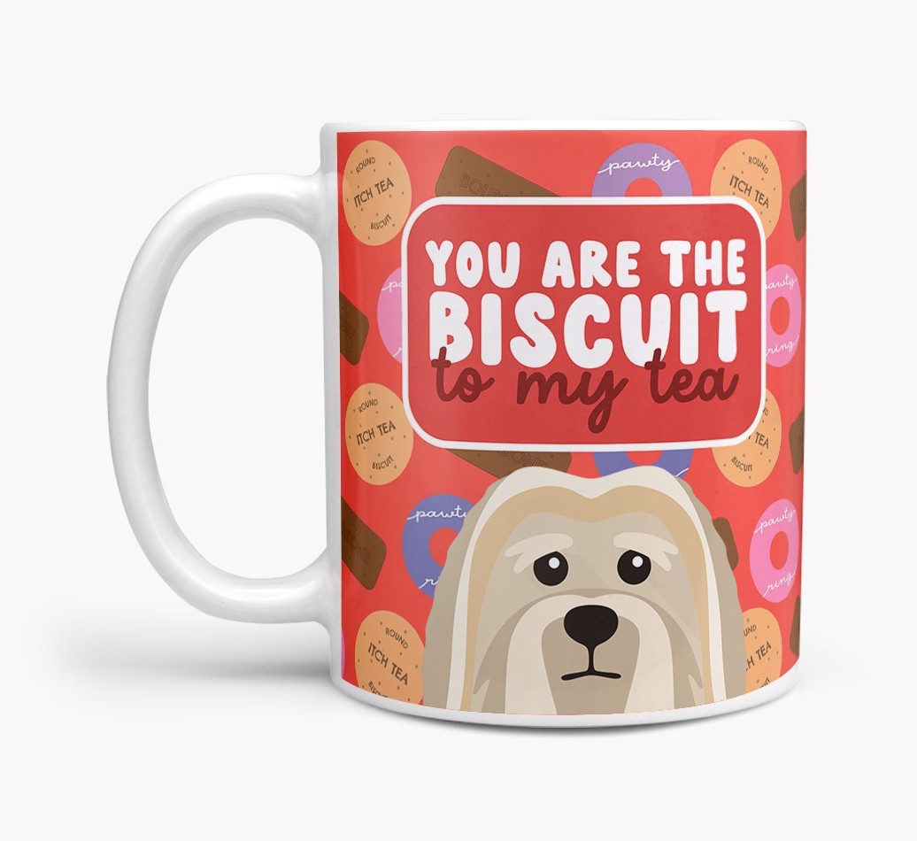 Biscuit To My Tea: Personalised {breedFullName} Mug
