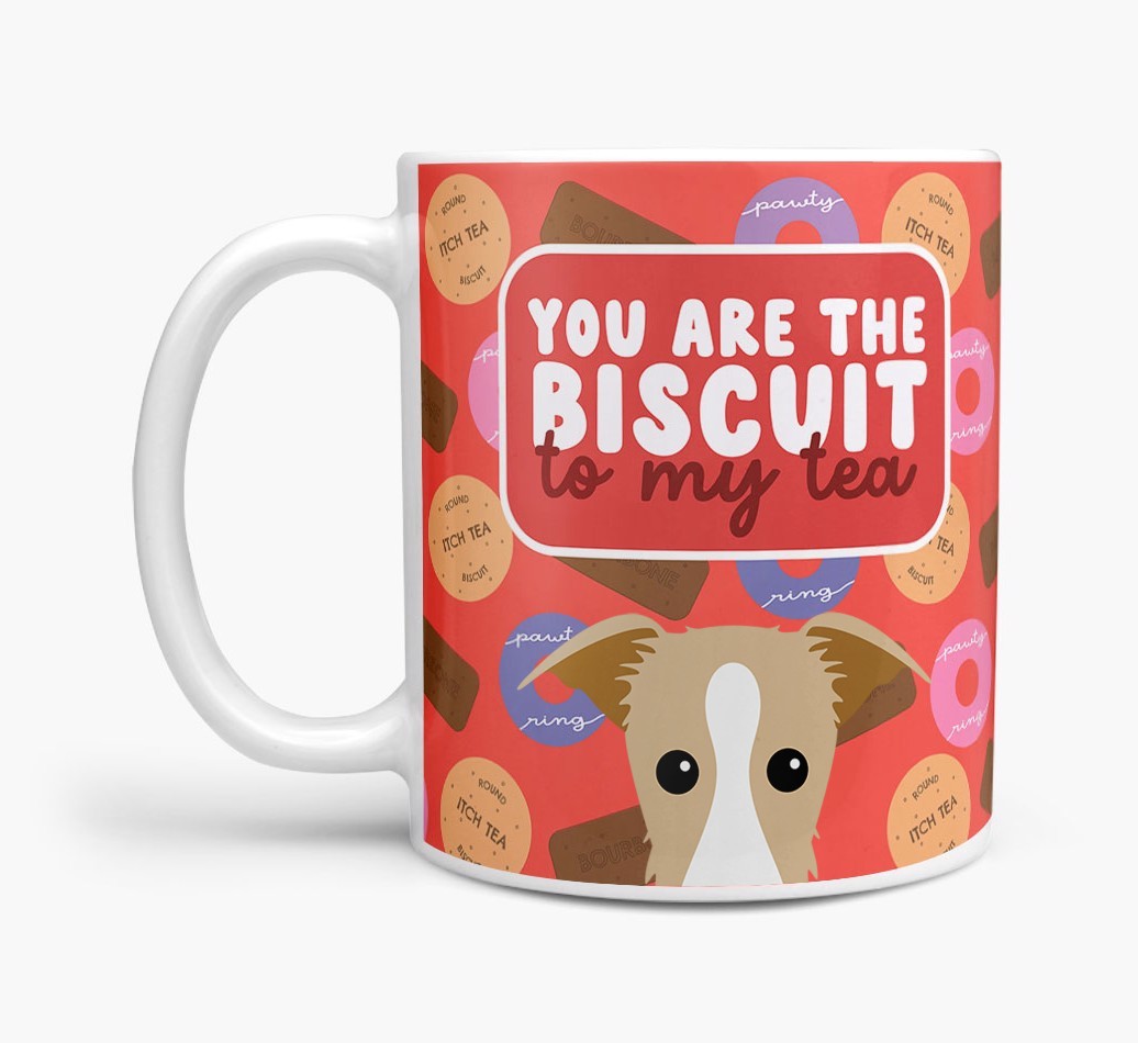 Biscuit To My Tea: Personalised {breedFullName} Mug