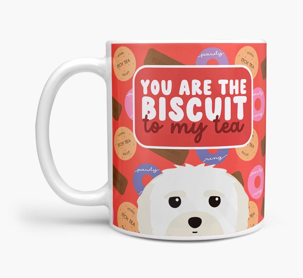 Biscuit To My Tea: Personalised {breedFullName} Mug