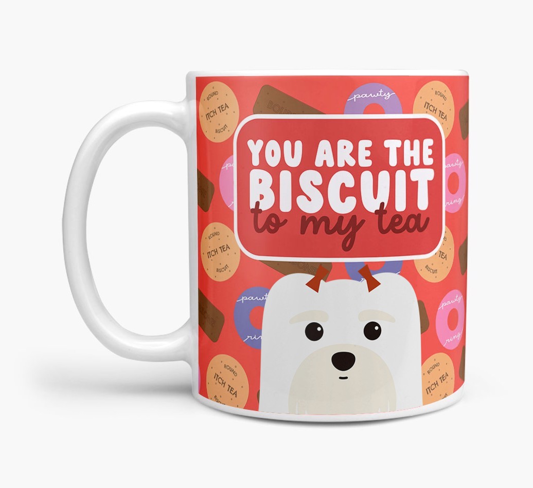 Biscuit To My Tea: Personalised {breedFullName} Mug