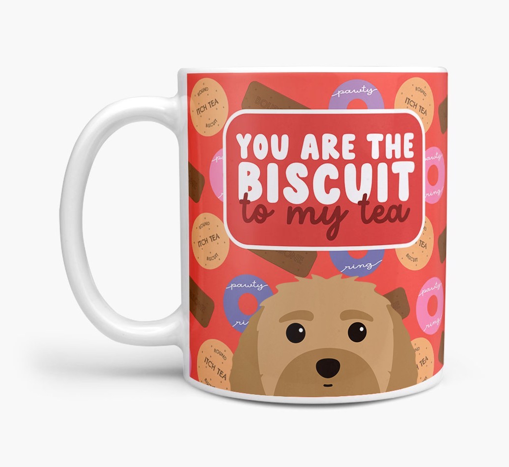 Biscuit To My Tea: Personalised {breedFullName} Mug