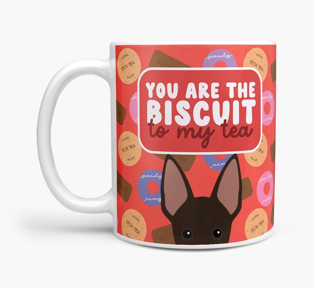 Biscuit To My Tea: Personalised {breedFullName} Mug