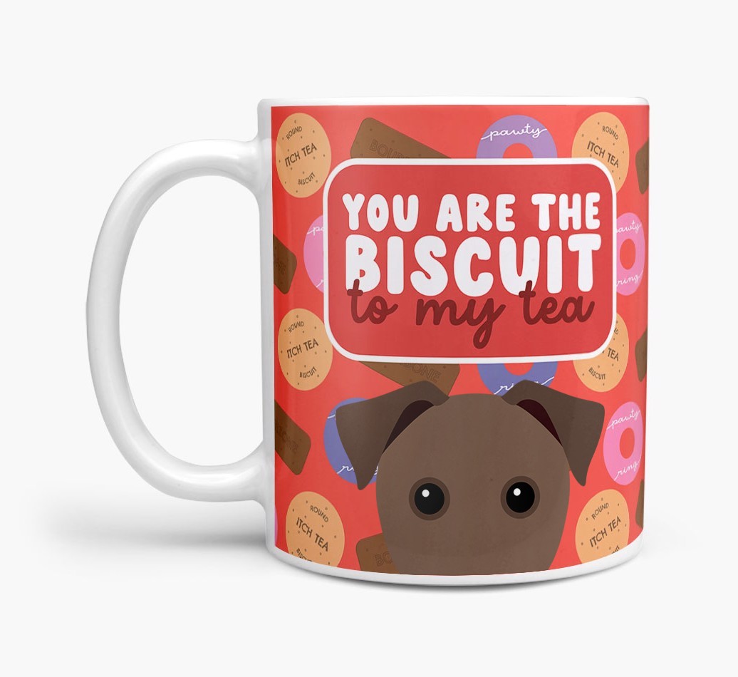 Biscuit To My Tea: Personalised {breedFullName} Mug